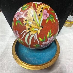 Vintage Cloisonné Trinket Box